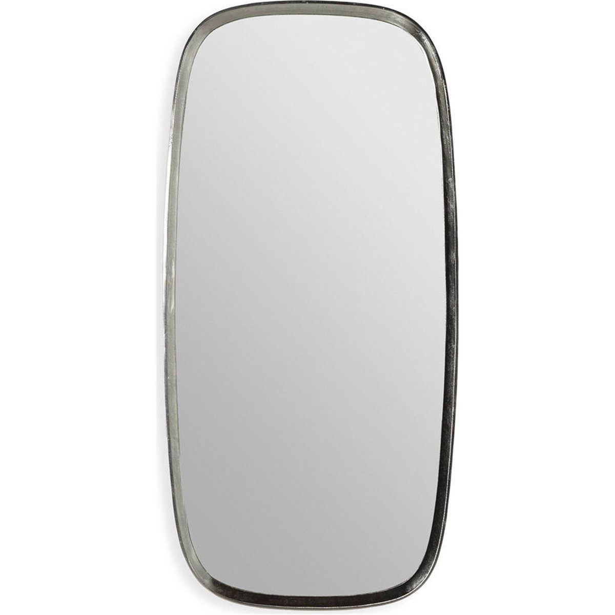 Miroir mural rectangulaire en métal nickel noir, RECOLLECTION