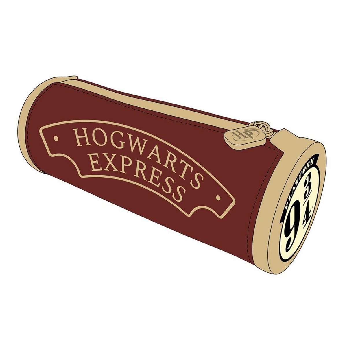 Trousse motif/style Voie 9 ¾ HOGWARTS EXPRESS marron, HARRY POTTER