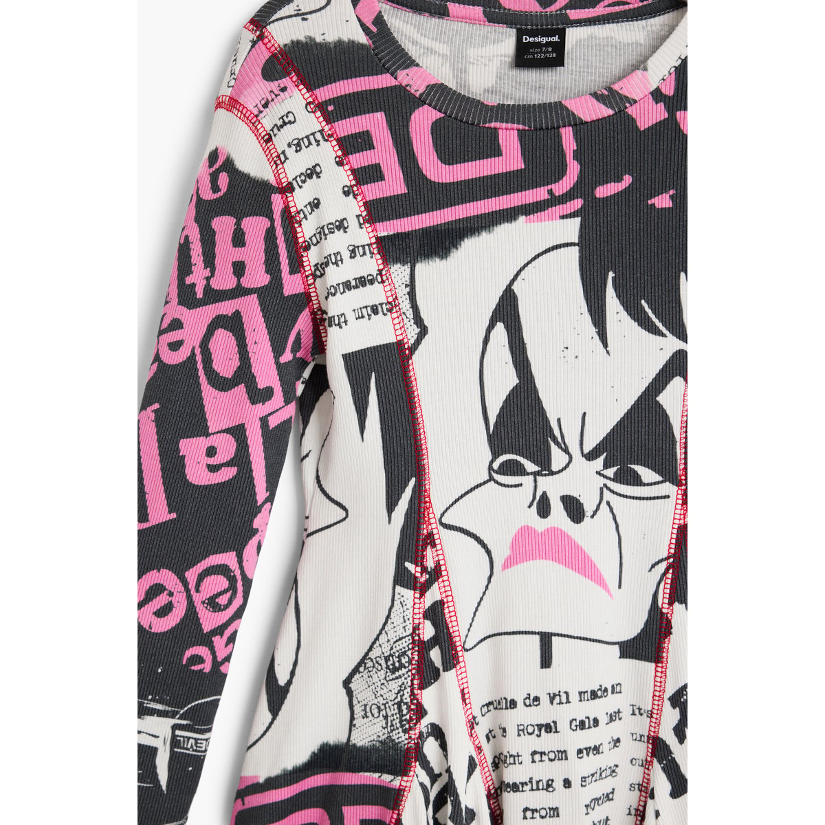 Robe Cruella Disney™ blanc, DESIGUAL