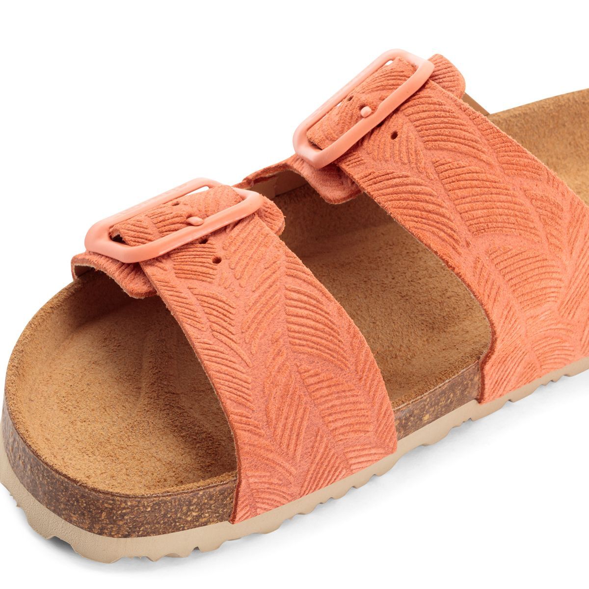Mule en cuir rose fard, TAMARIS