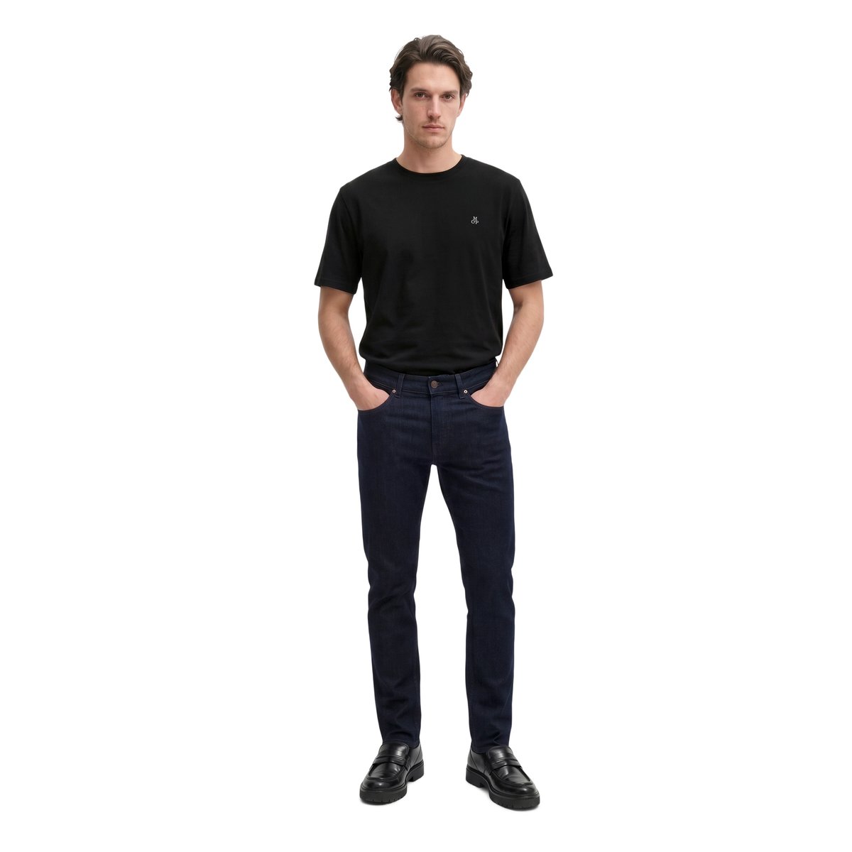 Jeans modèle Sjöbo shaped en denim bleu authentique stretch bleu, MARC O'POLO