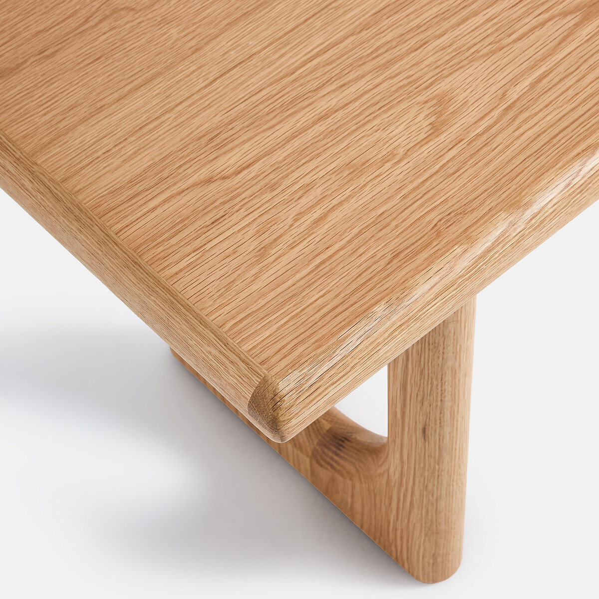 Banco de roble macizo y chapado, 160 cm de largo, DOUVE roble, LA REDOUTE INTERIEURS