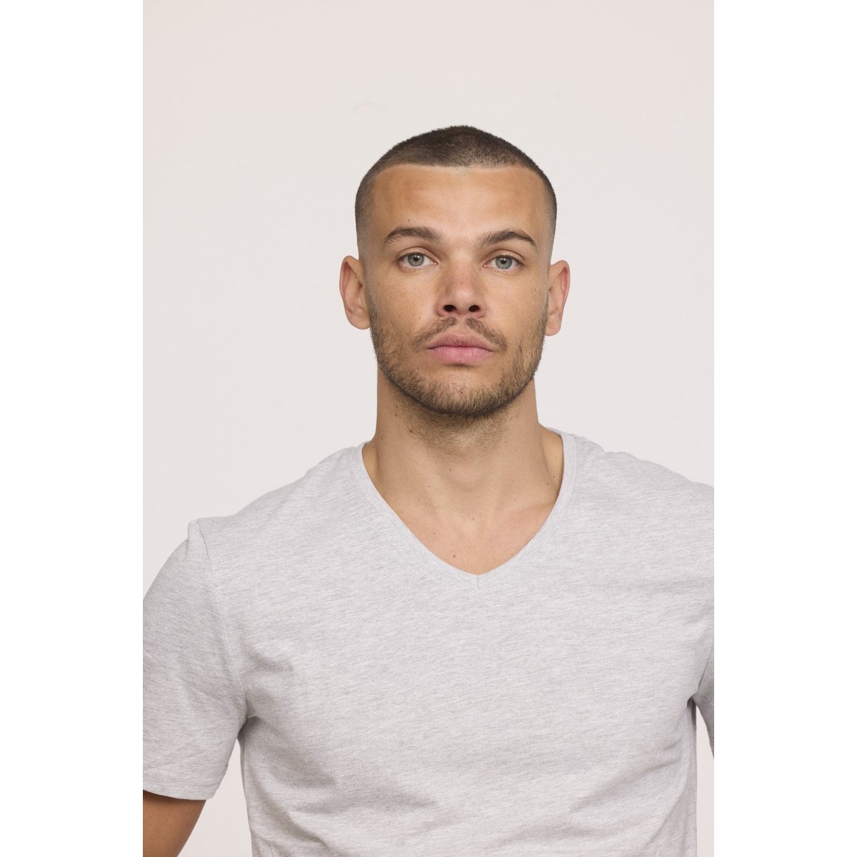 T-shirt manches courte coton regular AKILO gris, LEE COOPER