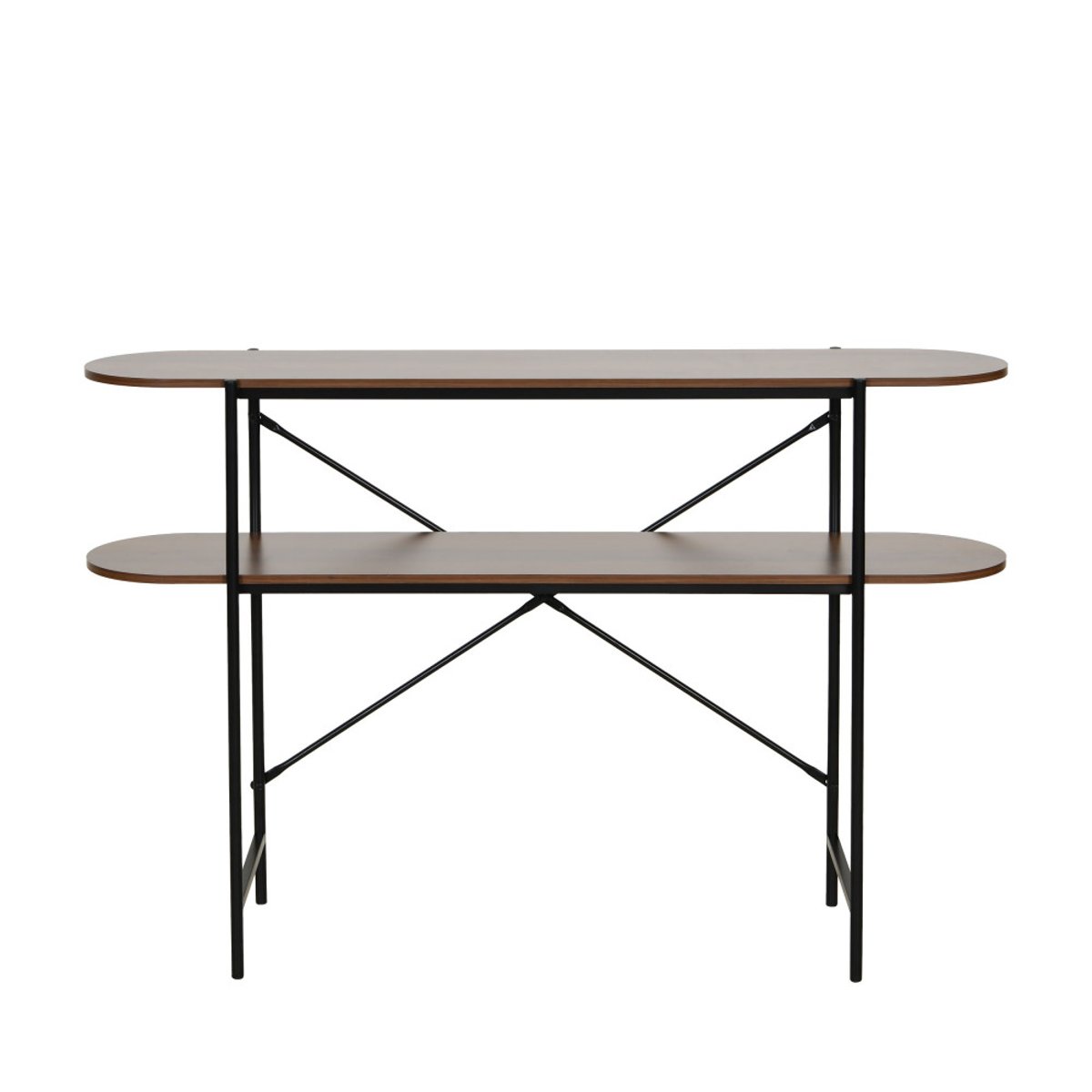 Console en bois et métal L120cm- JANNA bois foncé, DRAWER