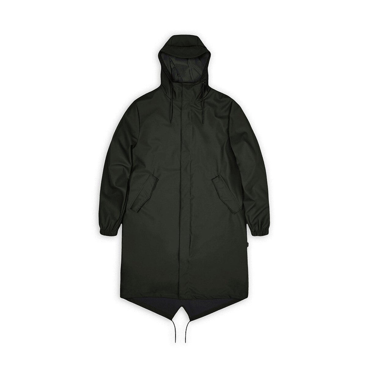 Parka imperméable à capuche unisexe, FISHTAIL kaki, RAINS