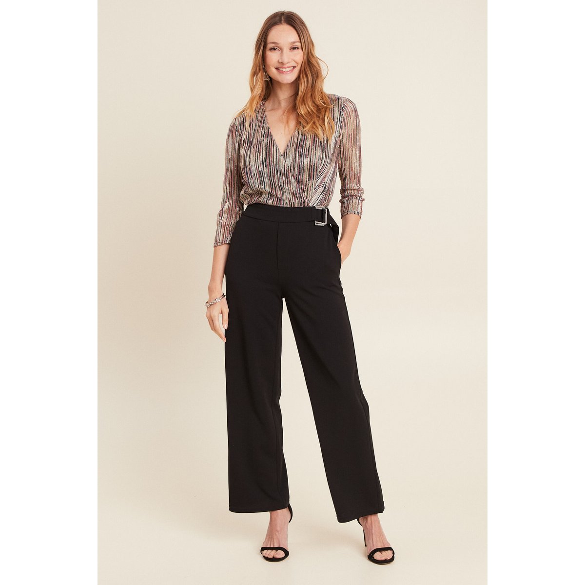 Combinaison pantalon pailletée rose, BREAL