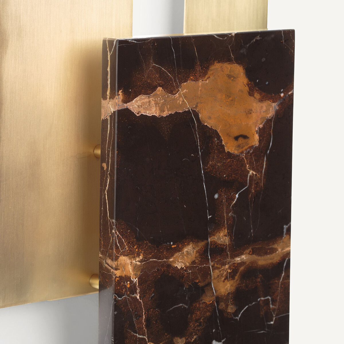 Portson Contemporary Marble & Brass Wall Light brass, AM.PM