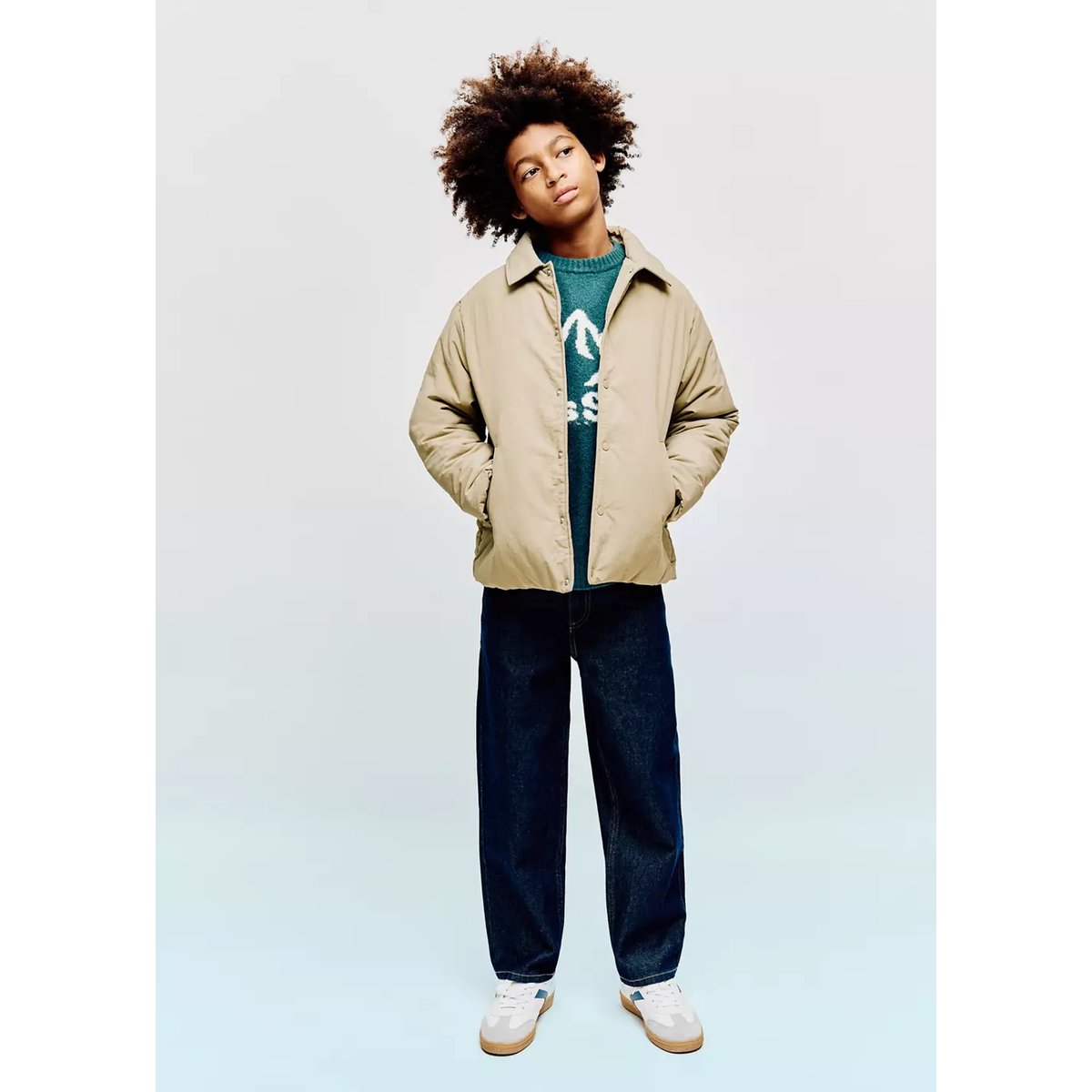 Veste matelassée sable, MANGO KIDS