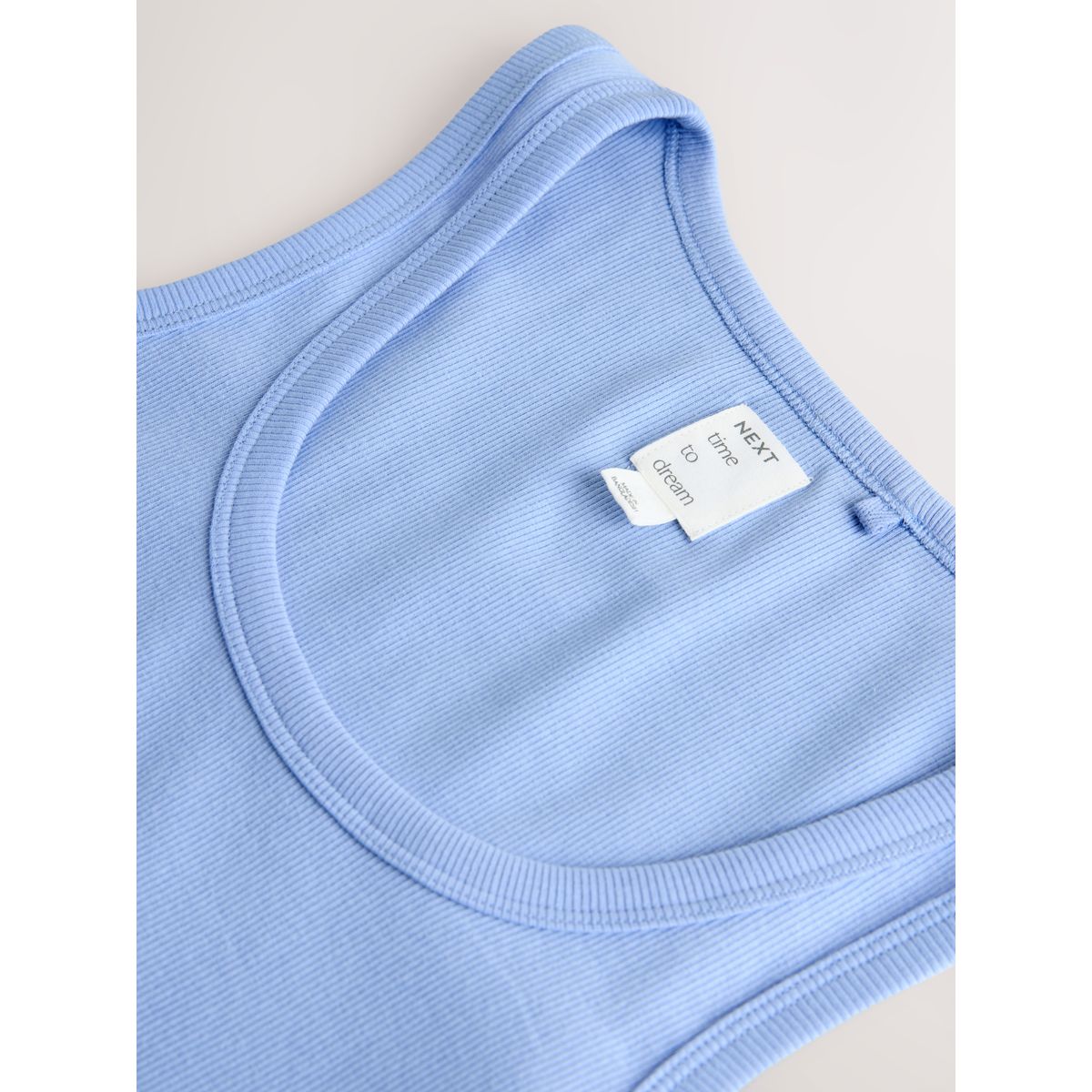 Ensemble pyjama short et débardeur côtelé coquillages bleus, NEXT