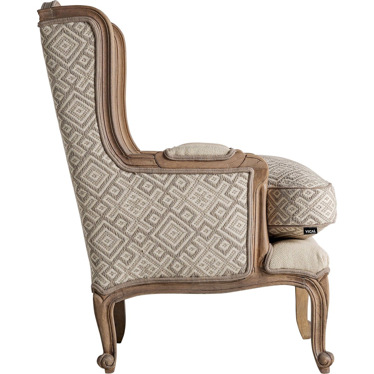 Fauteuil colonial en bois de manguier et fer marron vieilli bois de manguier, RECOLLECTION