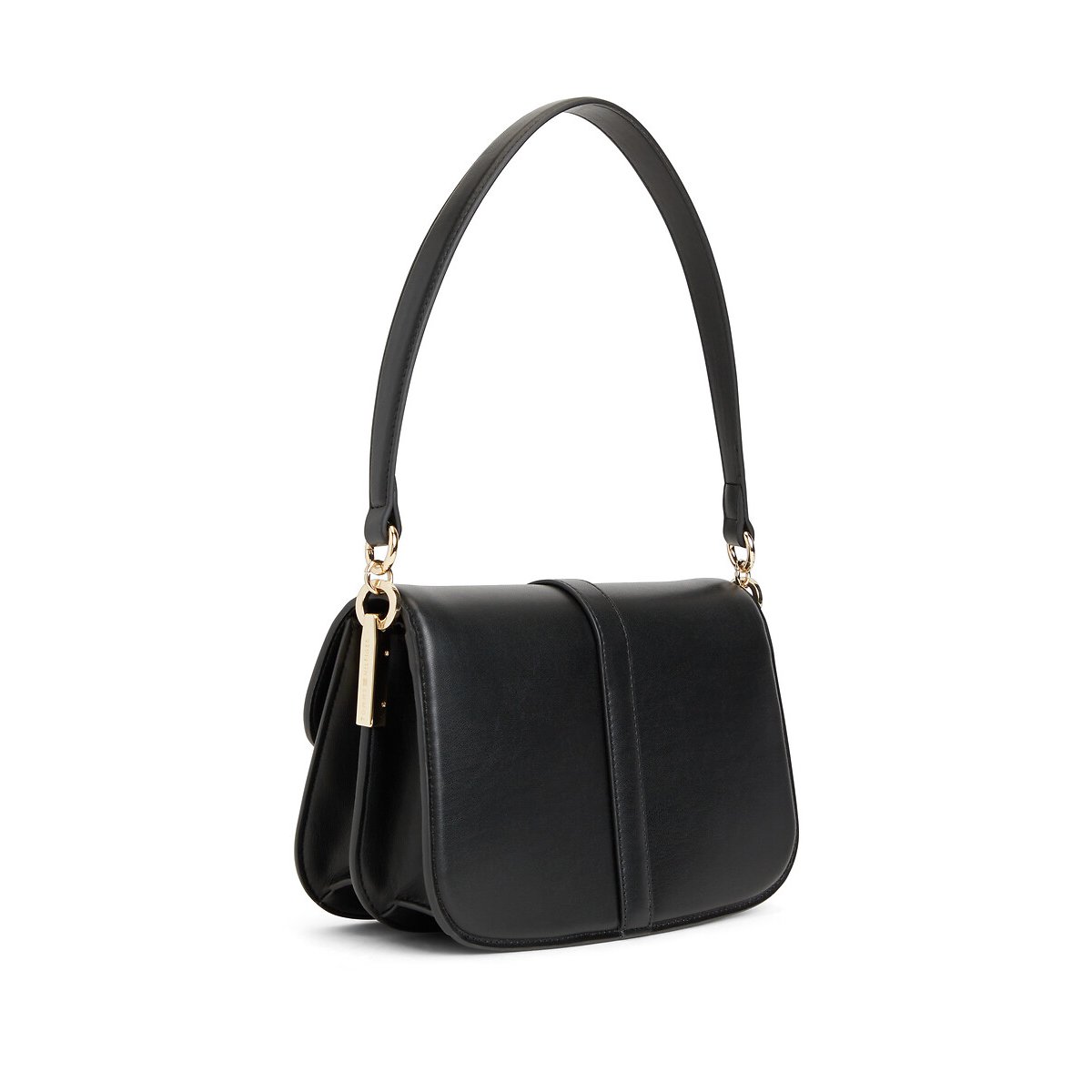Handtas met schouderriem, TH HERITAGE zwart, TOMMY HILFIGER