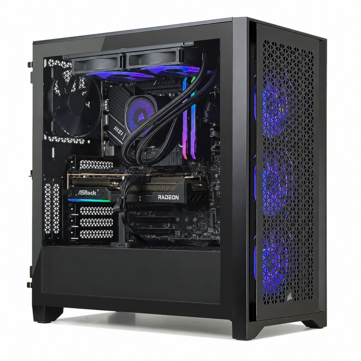 PC Gamer 4000D - AMD Ryzen 7 5700X - AMD Radeon RX 9070 XT - 16 Go RAM DDR4 - SSD 1 To - SANS OS couleur unique, CORSAIR