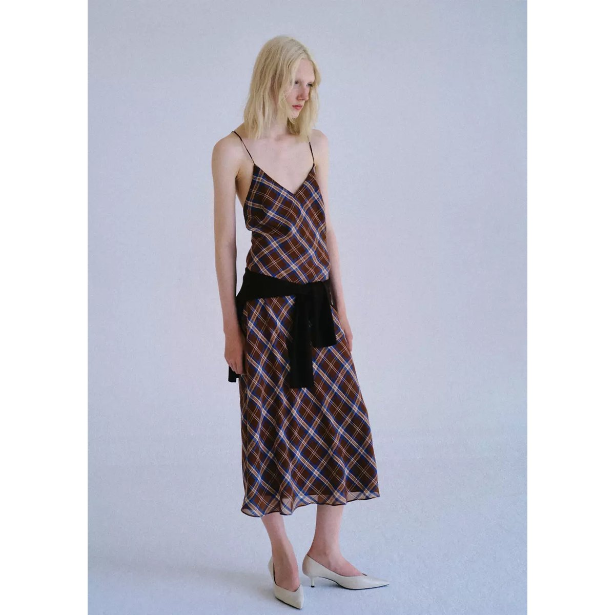 Robe cofi marron, MANGO