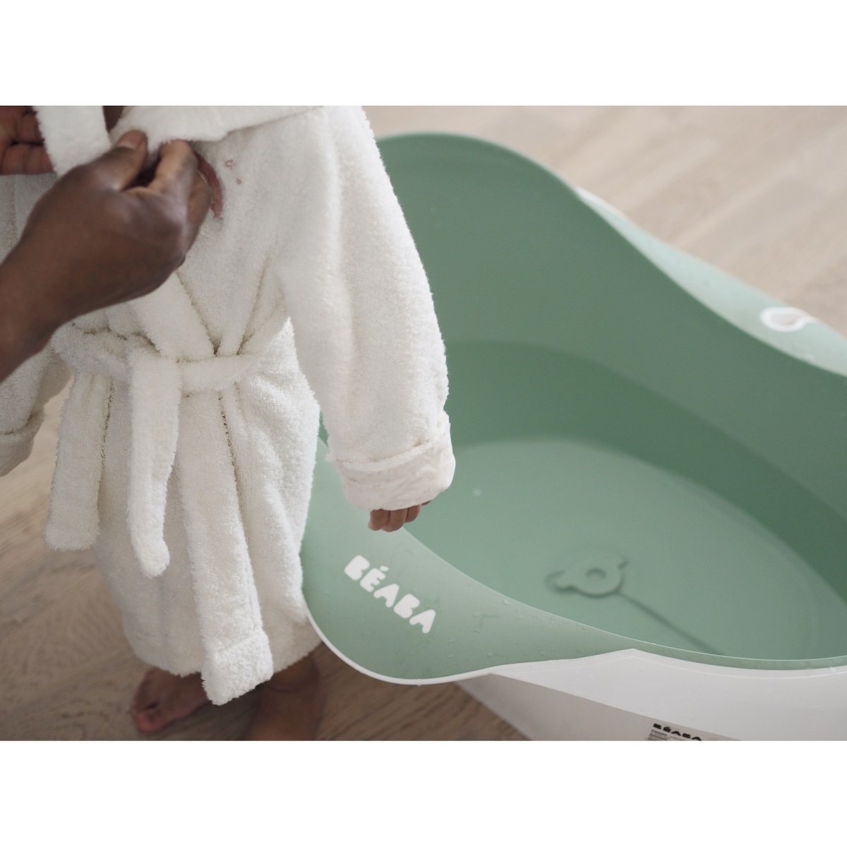 Baignoire bébé ergonomique vert sauge, BEABA