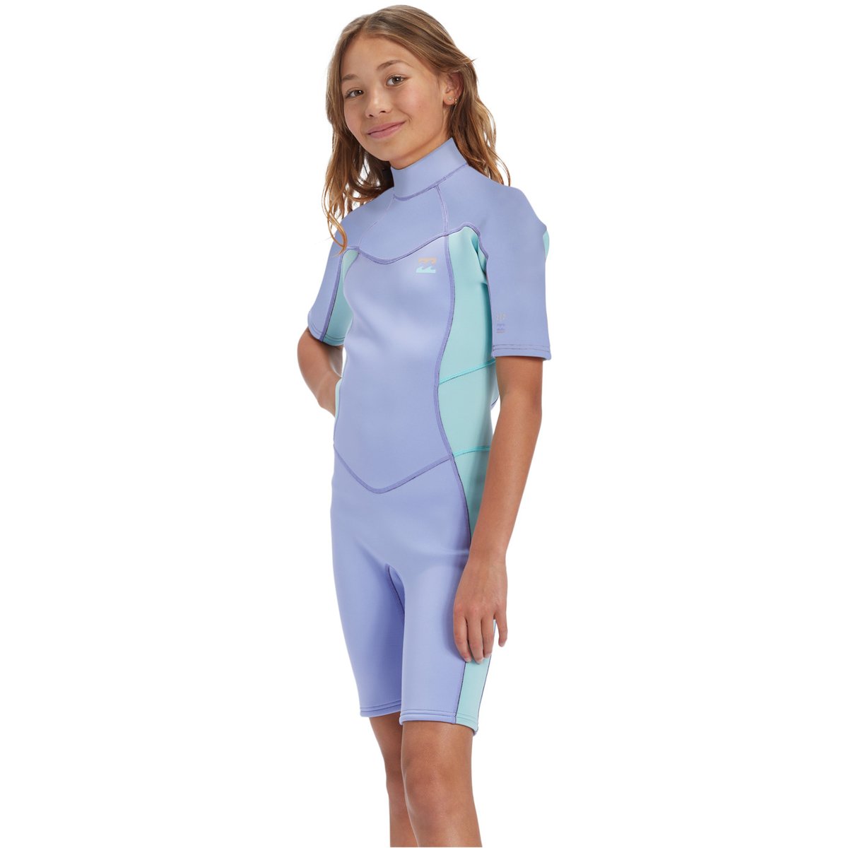 Springsuit Back Zip manches courtes 2MM FOIL violet cosmic blue, BILLABONG