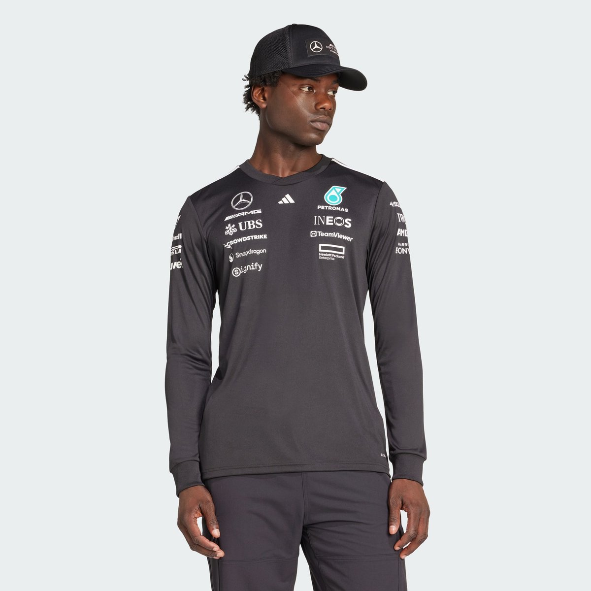 Maillot Pilote Manches Longues Mercedes - Amg Petronas Formula One Team Maillot Pilote Manches Longues Mercedes - Amg Petronas Formula One Team black / white, adidas Performance