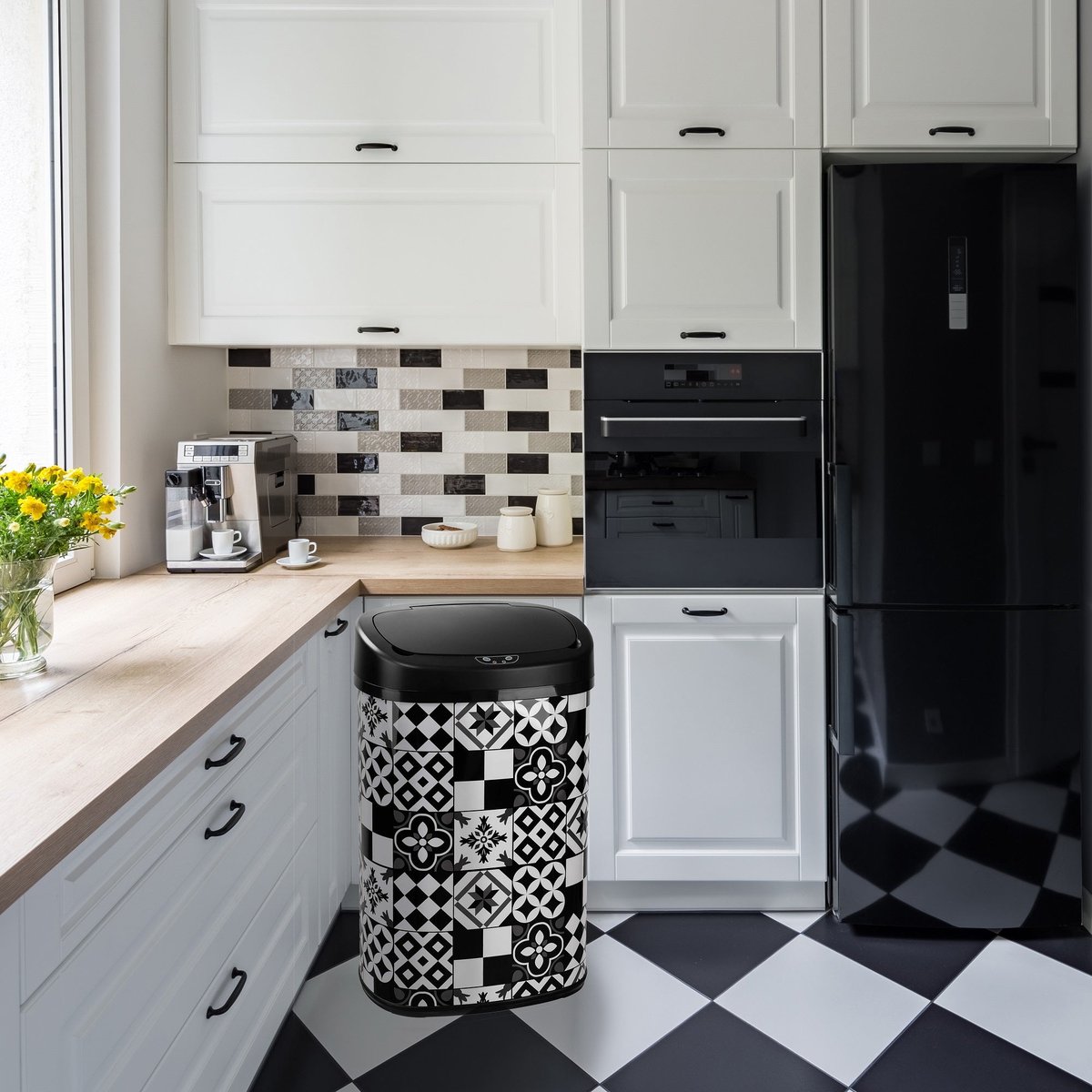 Poubelle de cuisine automatique MAJESTIC 58L multicolore, KITCHEN MOVE