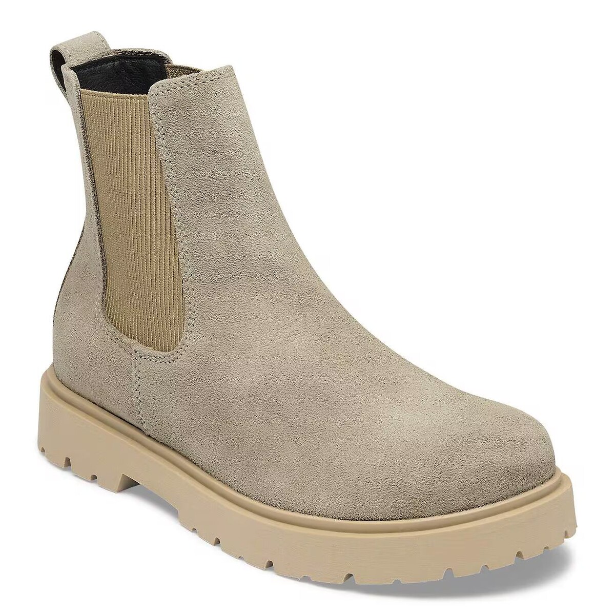 Bottines chelsea en cuir Highwood Slip-On Mid beige, BIRKENSTOCK