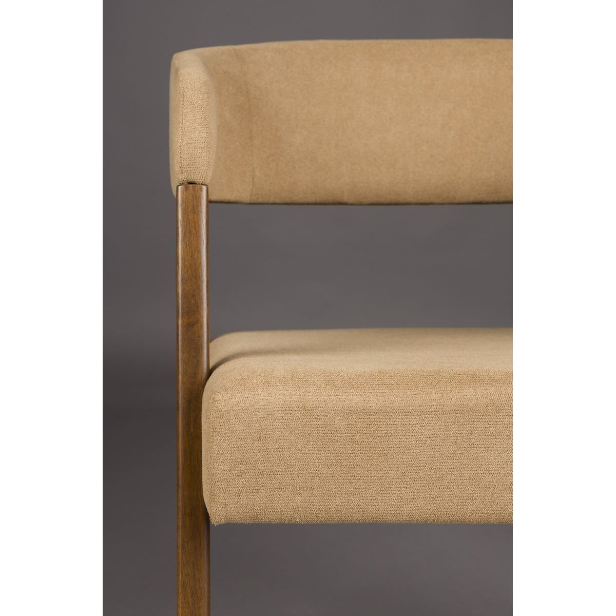 Fauteuil design en tissu, ethnique, ADAMELLO beige, DUTCHBONE