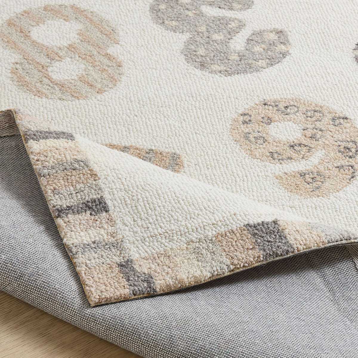 Tapis pour enfants  avec motif à numéro - NATUR KIDS blanc, THEKO