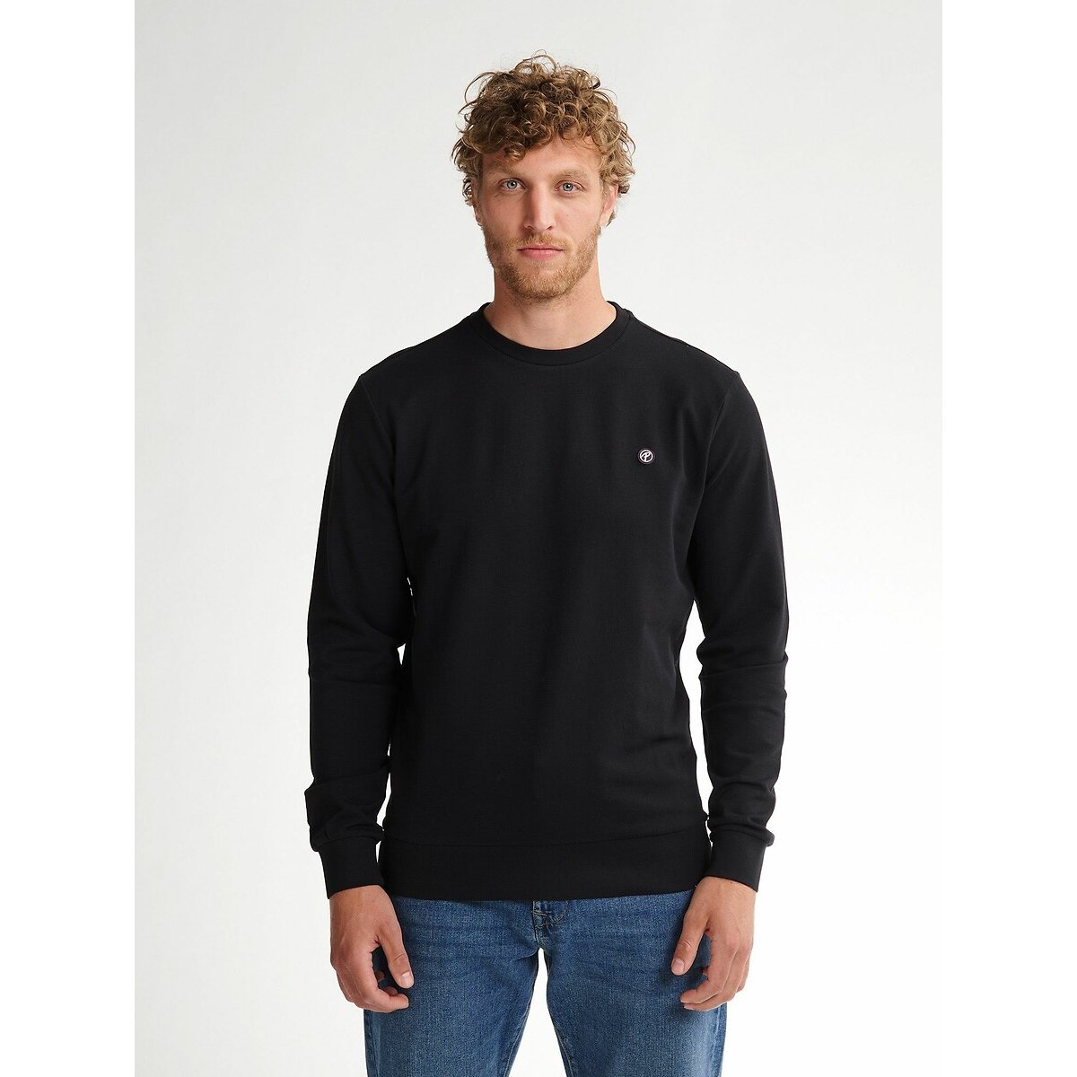 Crew Neck Sweatshirt black, PETROL INDUSTRIES
