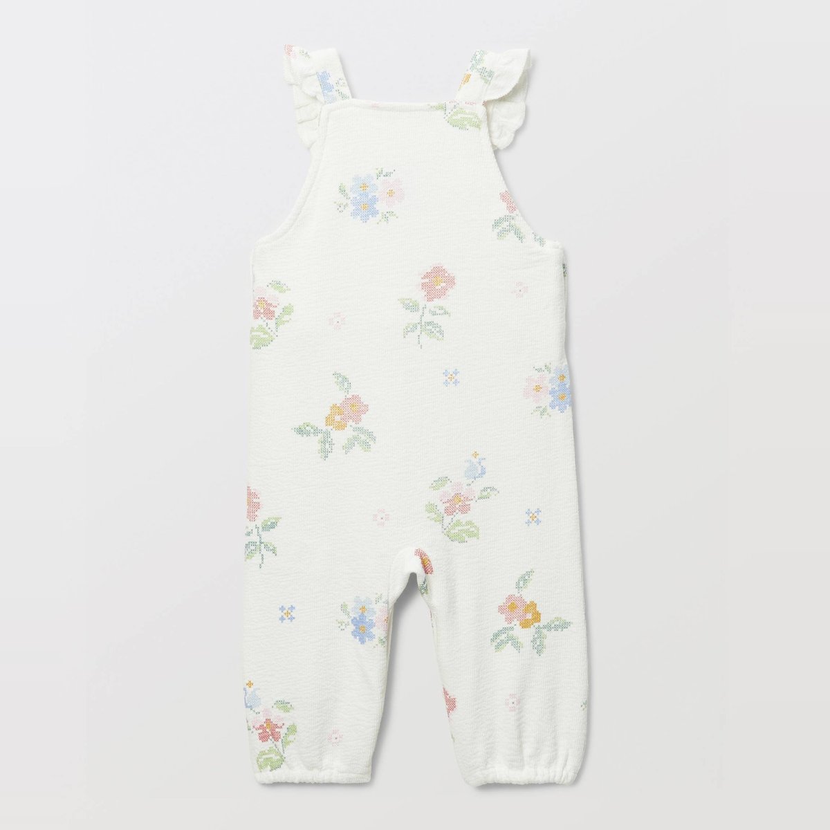 Salopette imprimée en coton BIO GOTS ecru, BOUT'CHOU