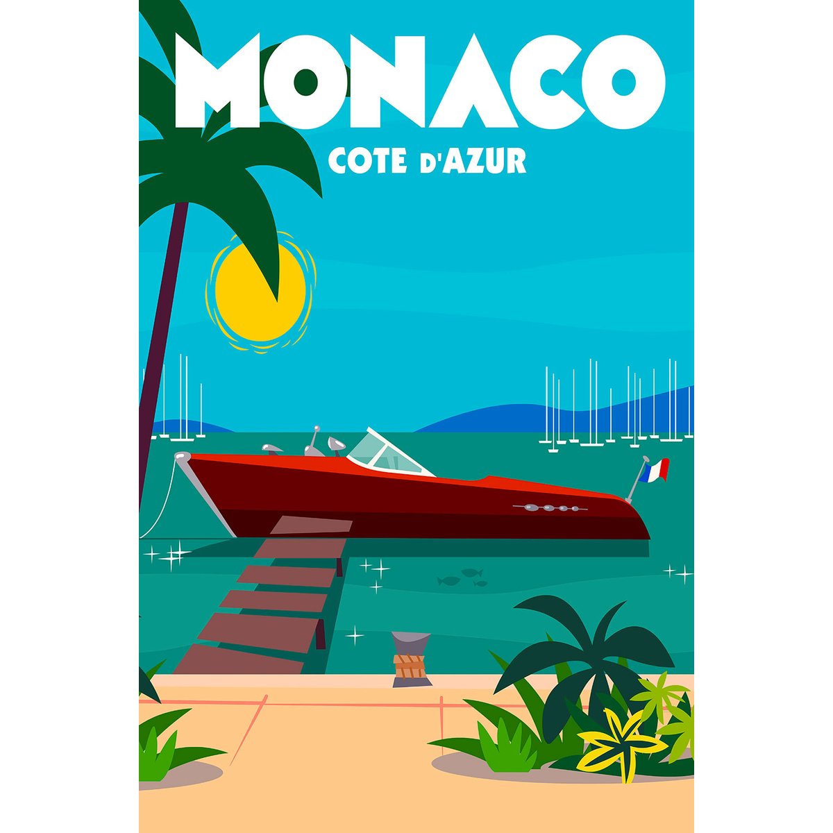 Tableau  monaco dream tableau alu dibond, HEXOA