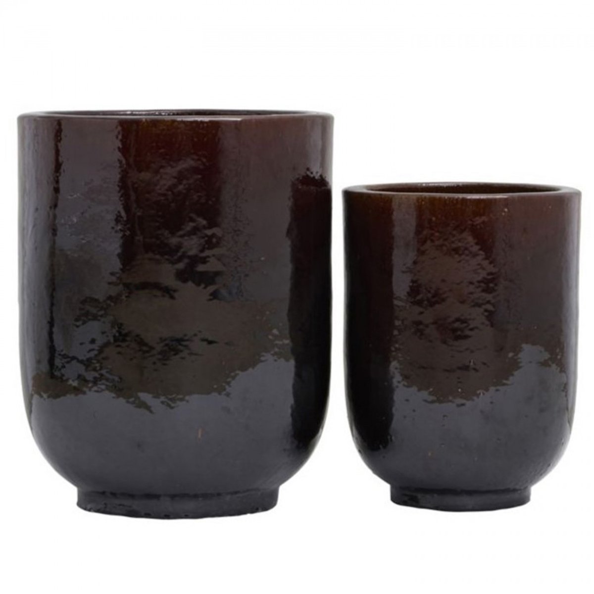 Cache-Pot Pho lot de 2 marron, HOUSE DOCTOR