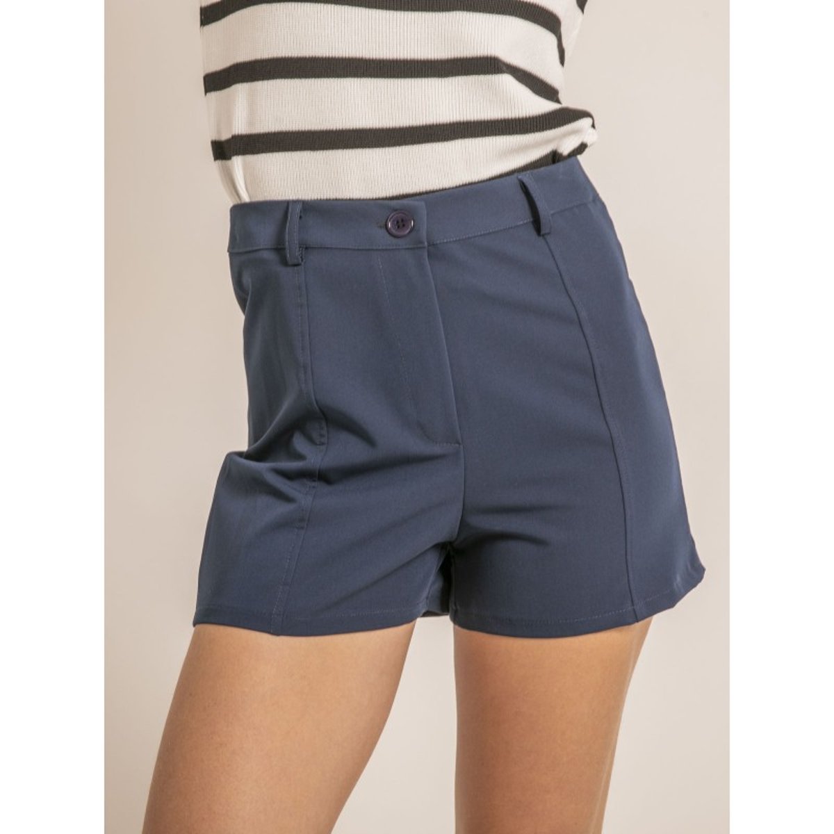 Short Taille Haute Xoperta bleu marine, DONA LISA