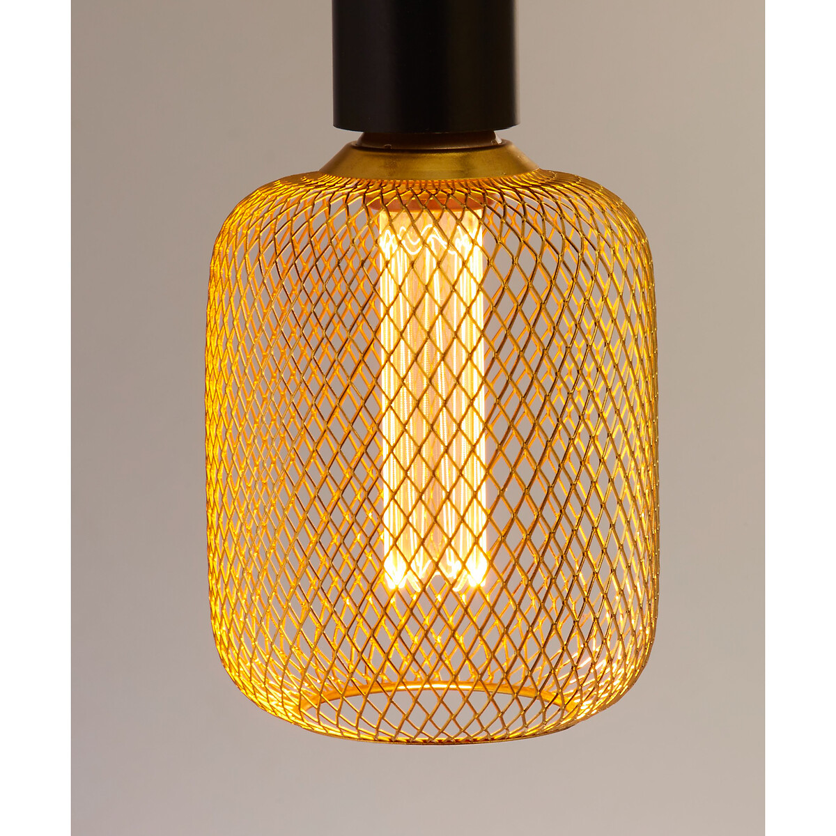 E27 LED Gold Metal Cage Bulb gold-coloured, SO'HOME
