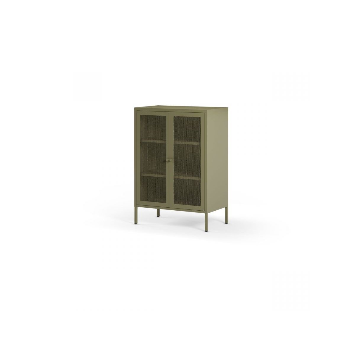 Buffet en métal portes 70 cm, CLARA vert, BOBOCHIC