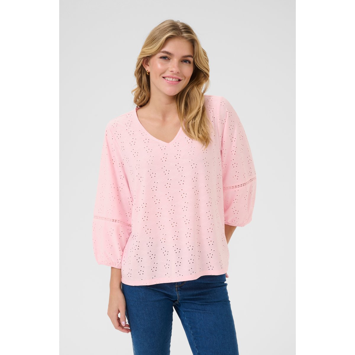 Blouse with long sleeve rose lotus cc, KAFFE