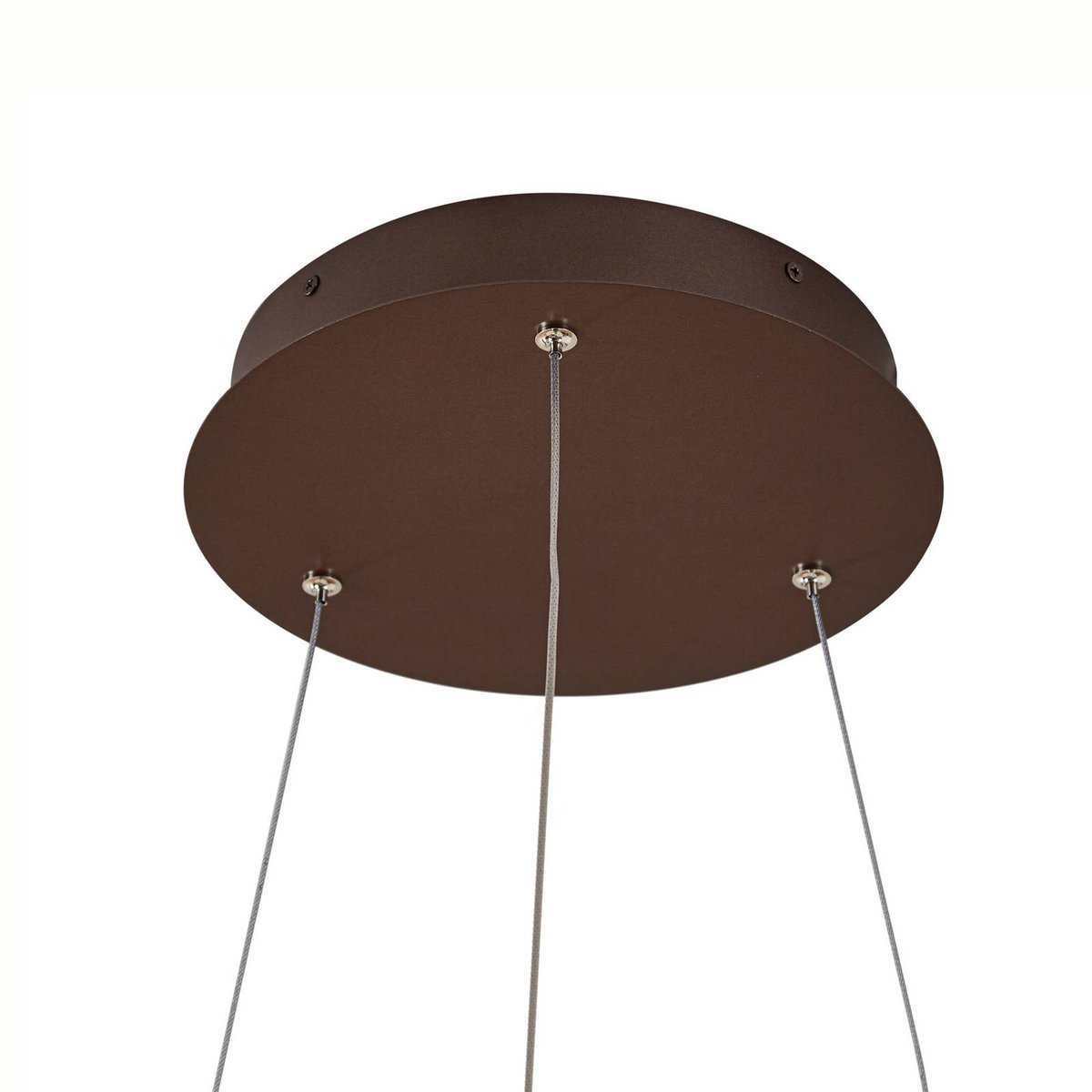 Suspension en métal moderneLED, Yonam marron café, blanc, LUCANDE