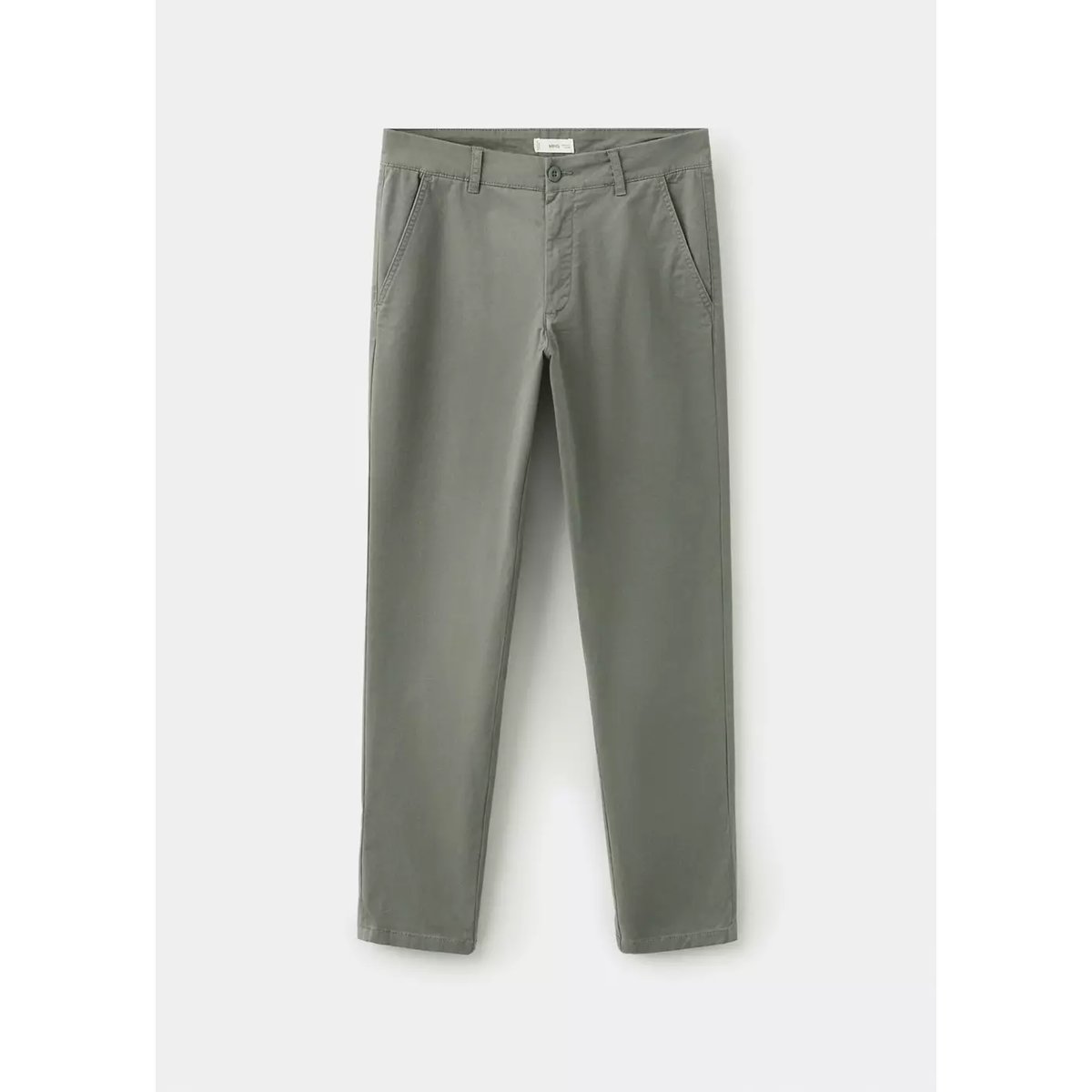 Pantalon chino uni kaki, MANGO TEEN
