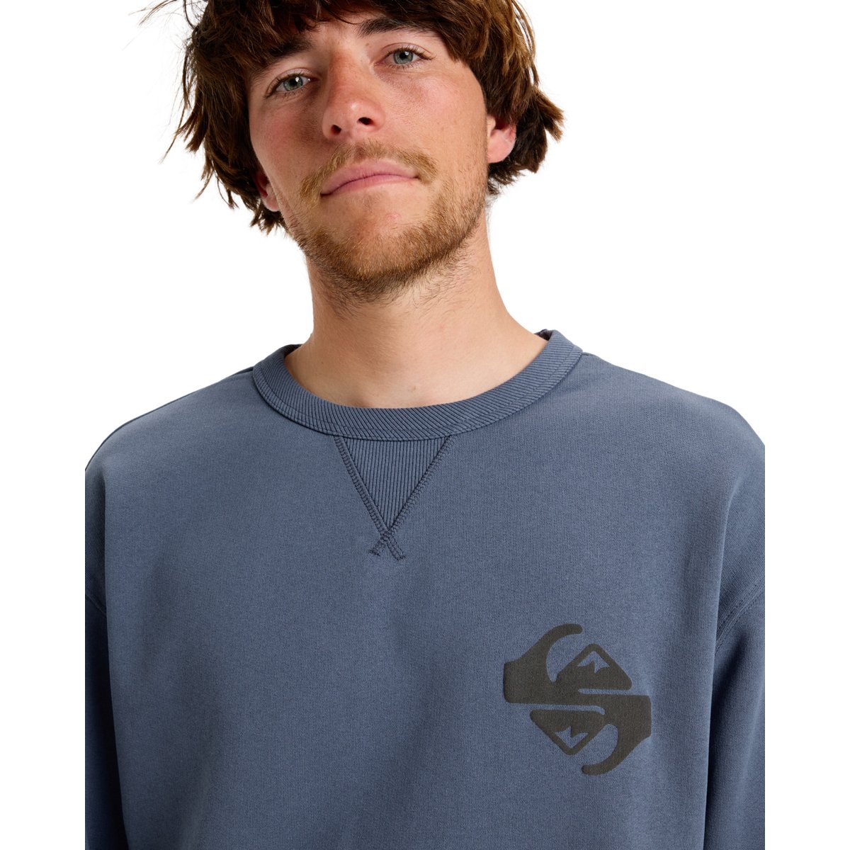 Haut col rond DUSUN bleu vintage indigo, QUIKSILVER