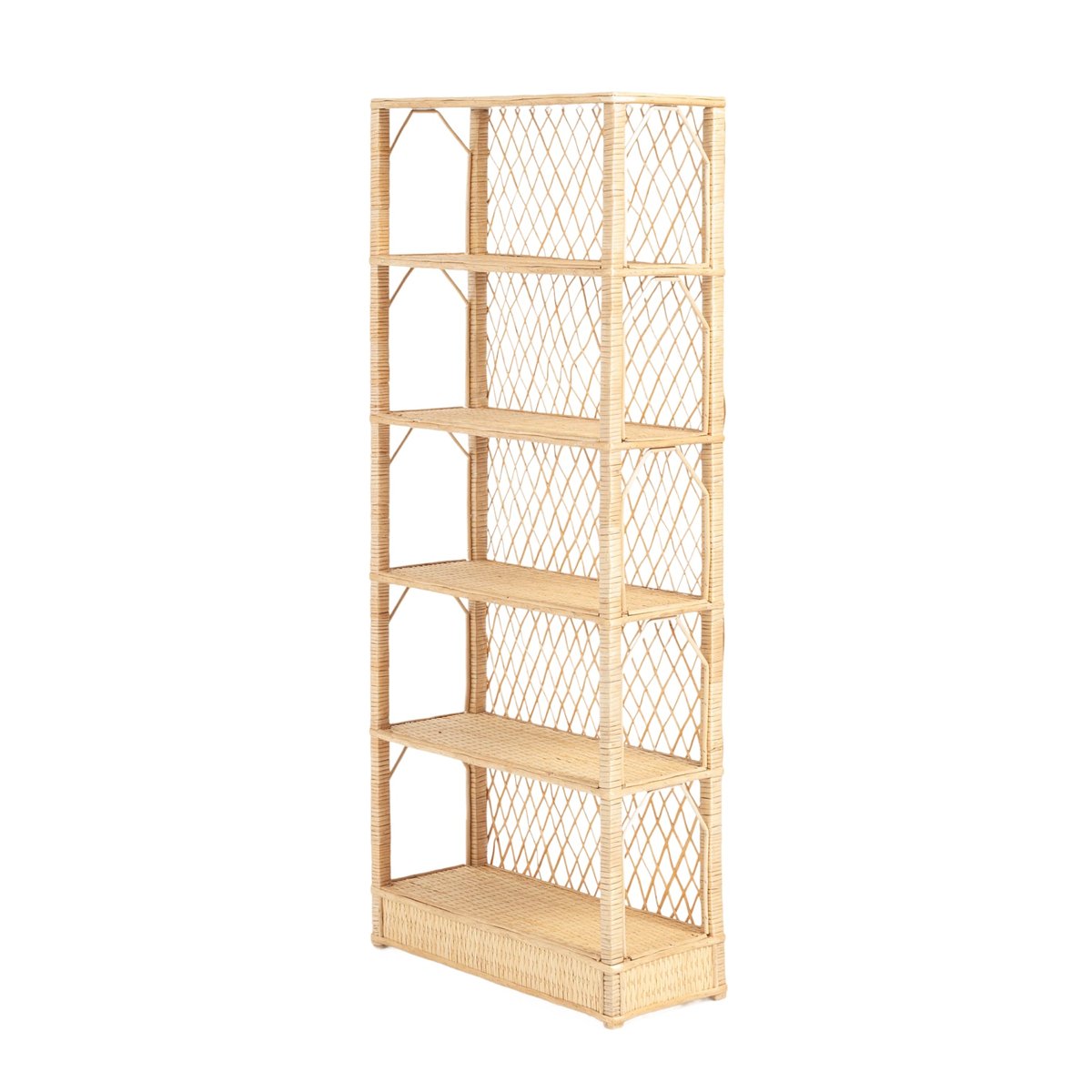 Étagère osier beige 65x140x26 cm - NICIA couleur unique, HANNUN