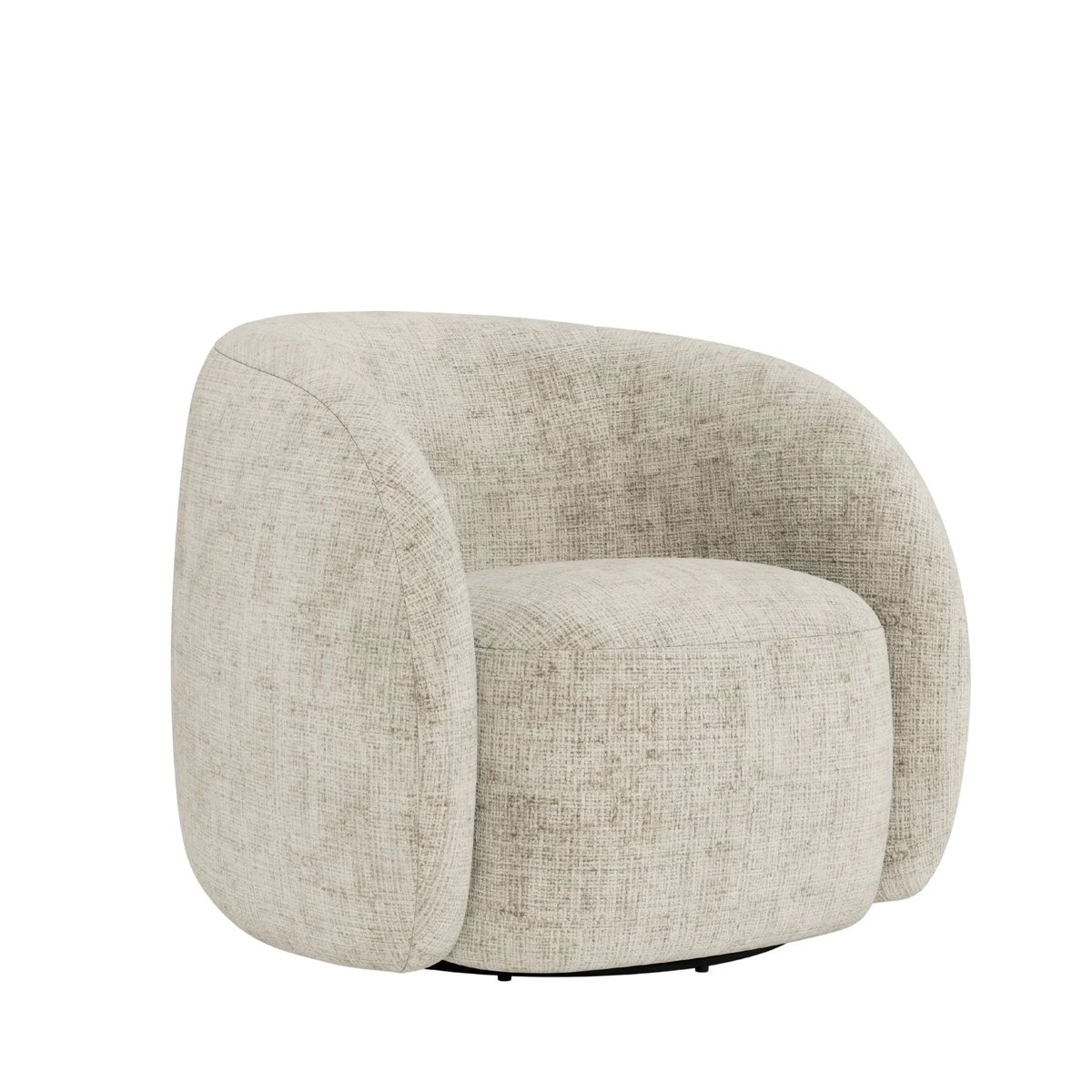 Fauteuil lounge pivotant en tissu beige - NOVA beige, HELLIN, DEPUIS 1862