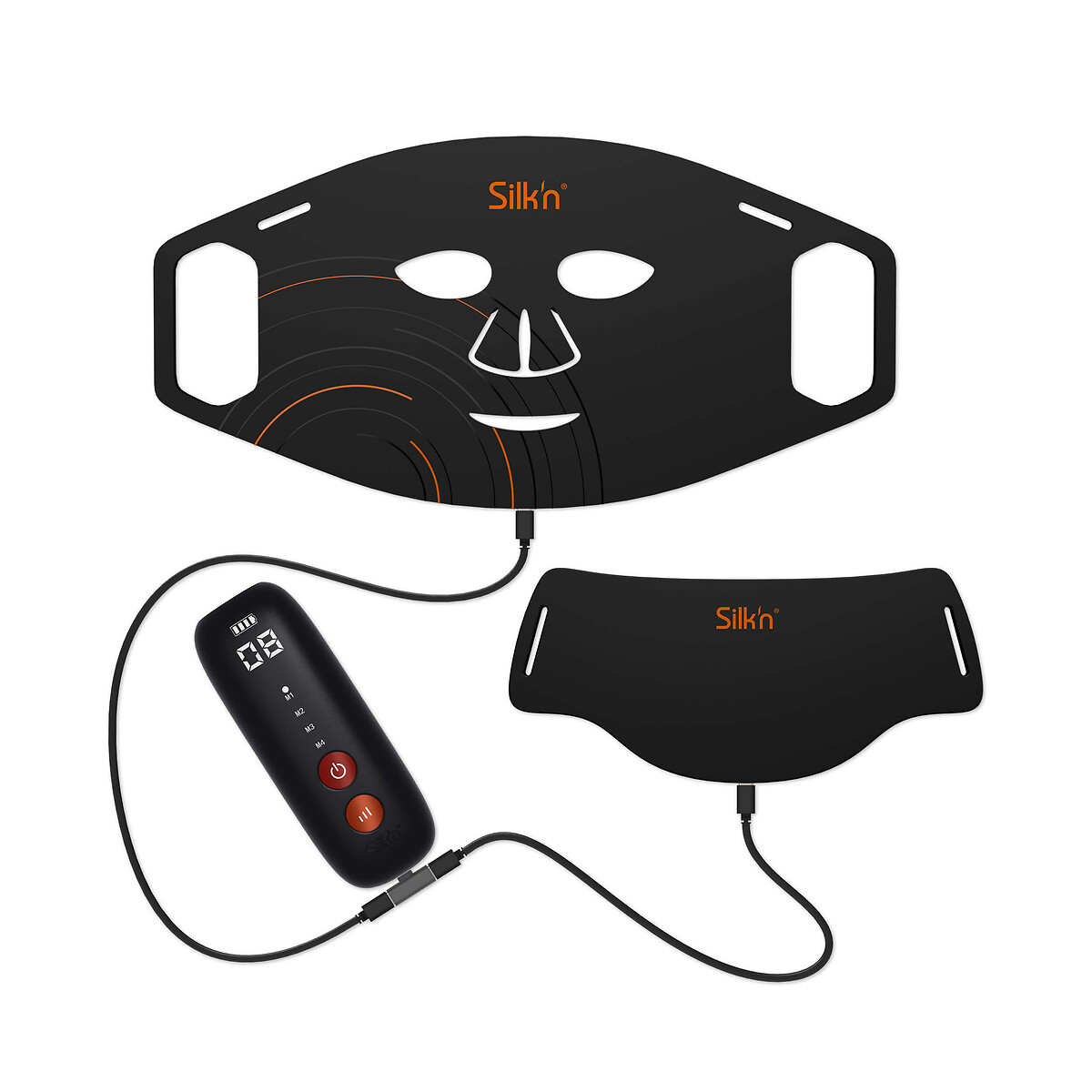 Máscara Duo LED antienvelhecimento e anti-Imperfeições preto , SILKN