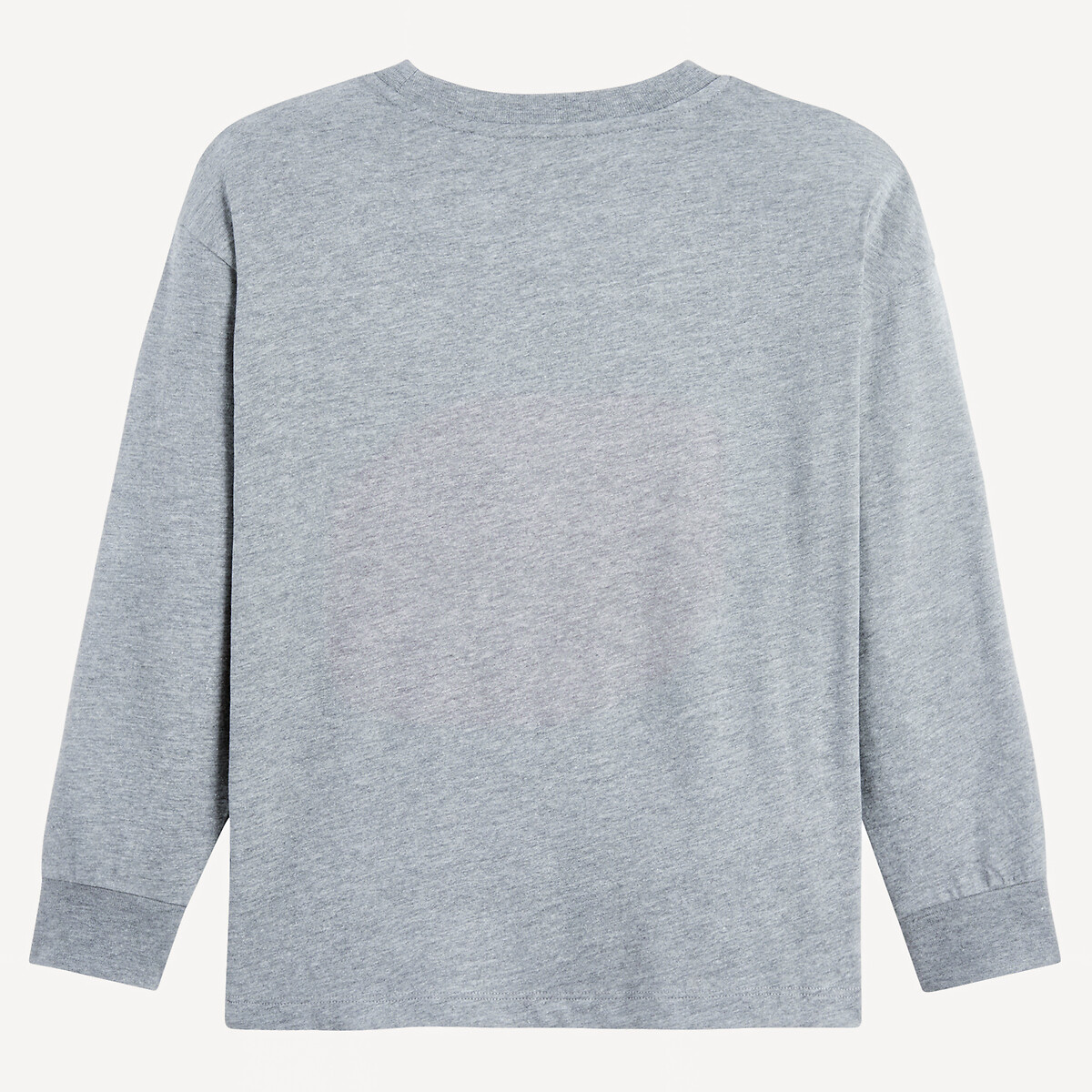 T-shirt manches longues imprimé montagnes gris chiné, LA REDOUTE COLLECTIONS