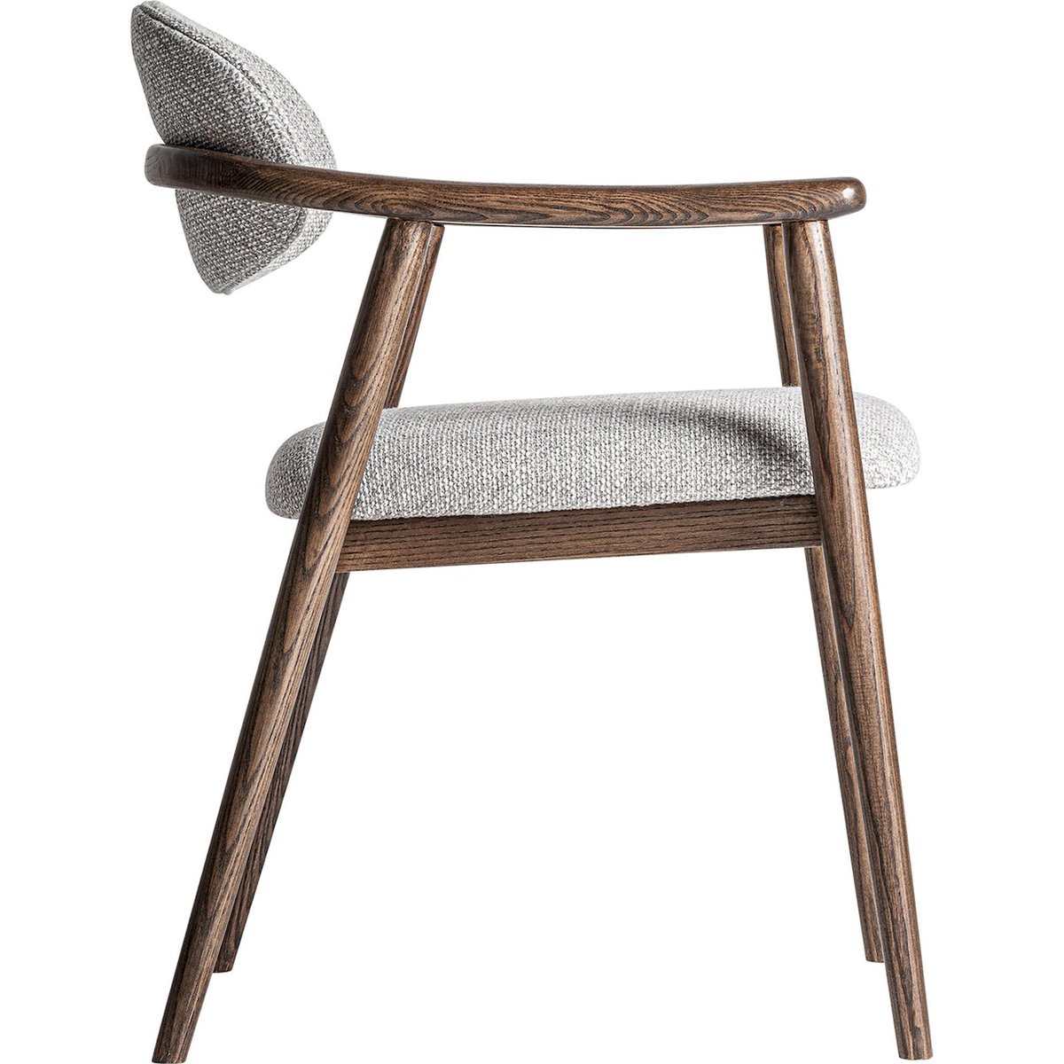Chaise design en bois de frêne finition mate marron bois naturel mat, RECOLLECTION