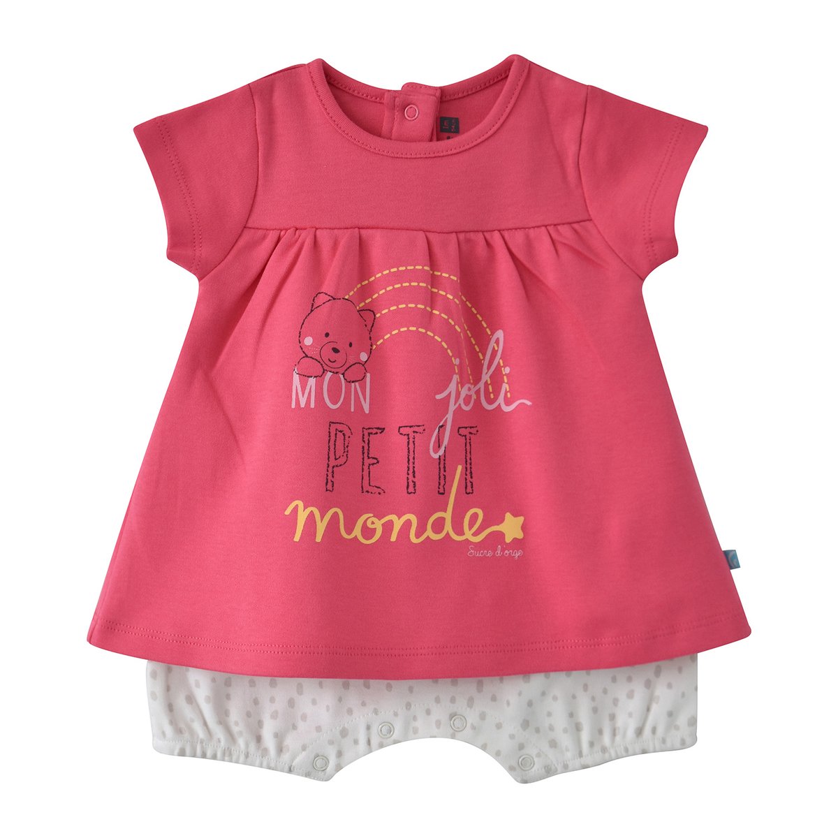 Combirobe bebe elvire rose, SUCRE D'ORGE