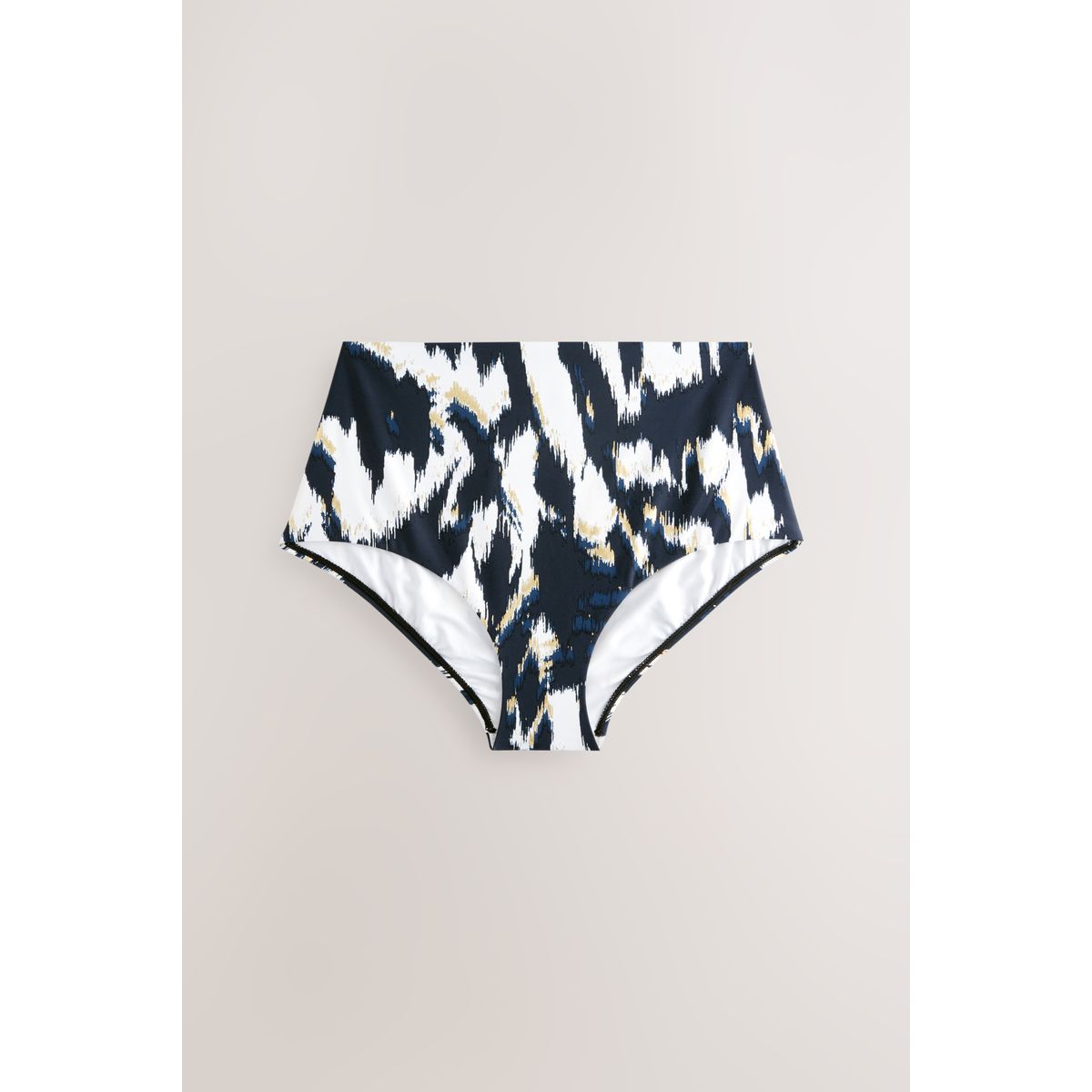 Bas de bikini ikat bleu sarcelle/feuille d'or, NEXT