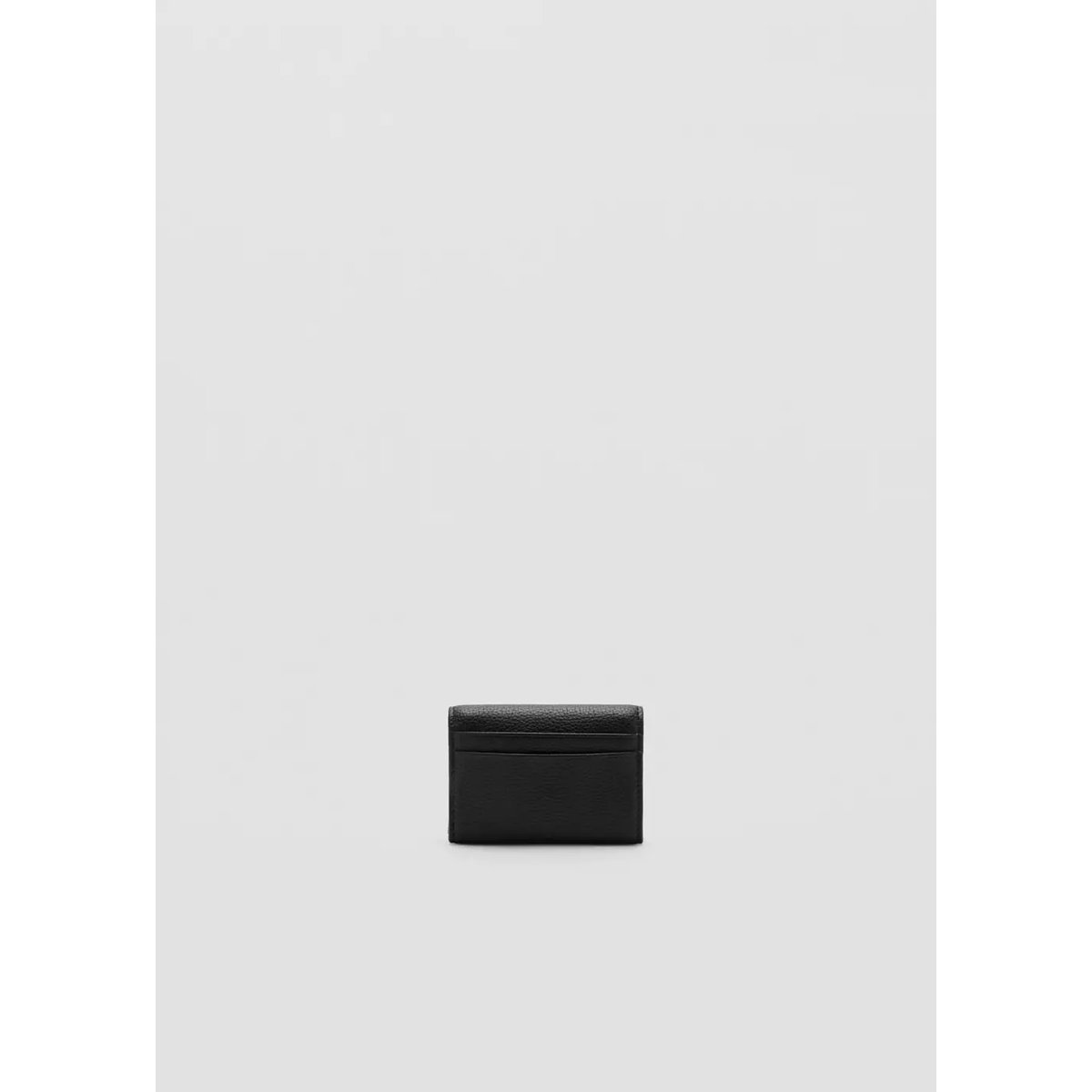 Petit porte-monnaie à rabat noir, MANGO