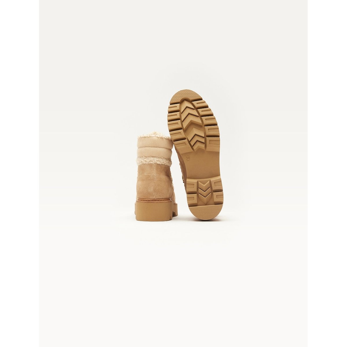 Bottines à lacets TALIE beige, ODAJE