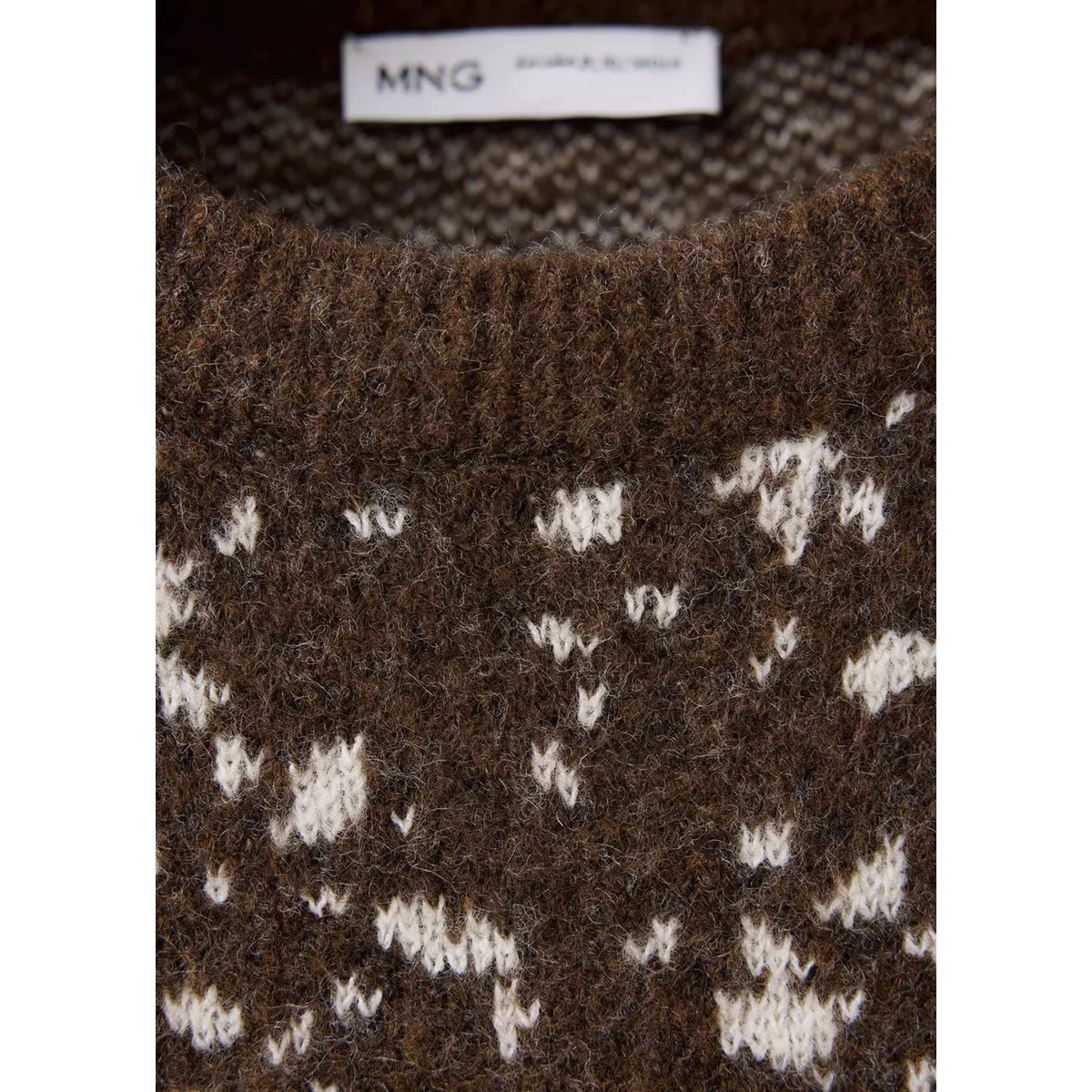Pull-over en imprimé animal marron moyen, MANGO KIDS