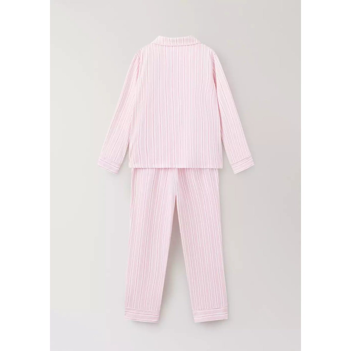 Pyjama complet coton rayures rose, MANGO KIDS