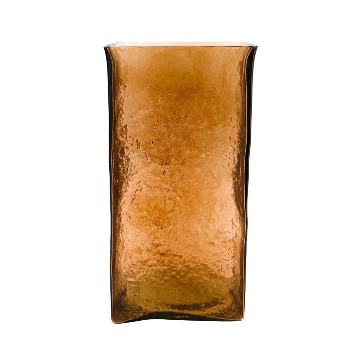 Vase Square H 30 cm ambre, HOUSE DOCTOR