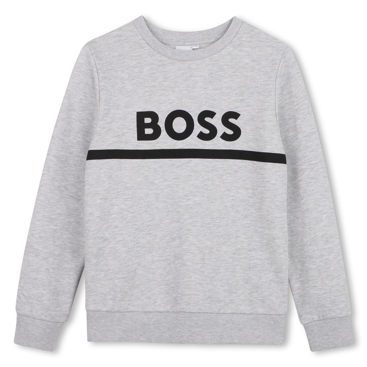 Sweat en molleton gris chine, BOSS KIDSWEAR