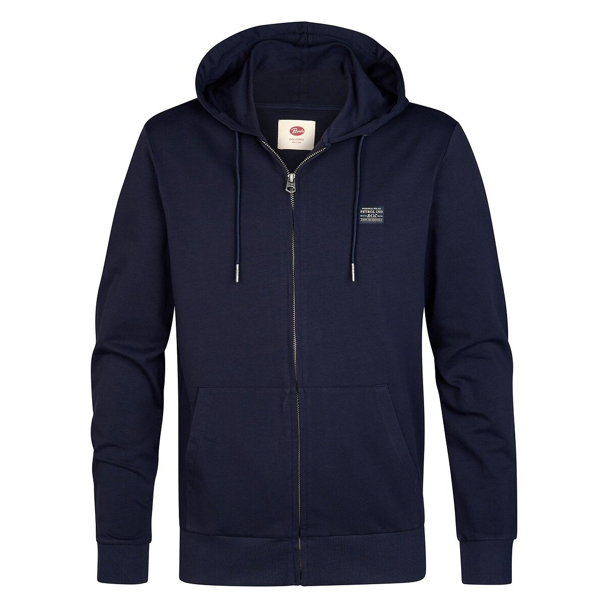 Sweat zippé à capuche bleu marine, PETROL INDUSTRIES