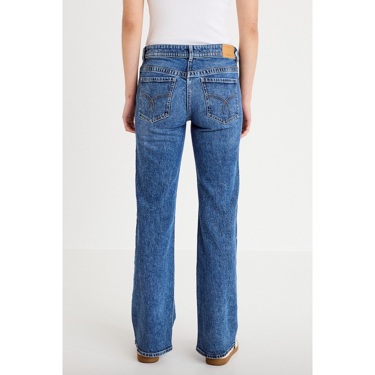 Jean bootcut taille basse denim double stone, CACHE CACHE